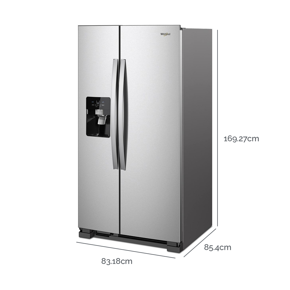 Whirlpool - Refrigeradora Side-By-Side 25 PCU Xpert Energy Saver - 7WRS25SDHM