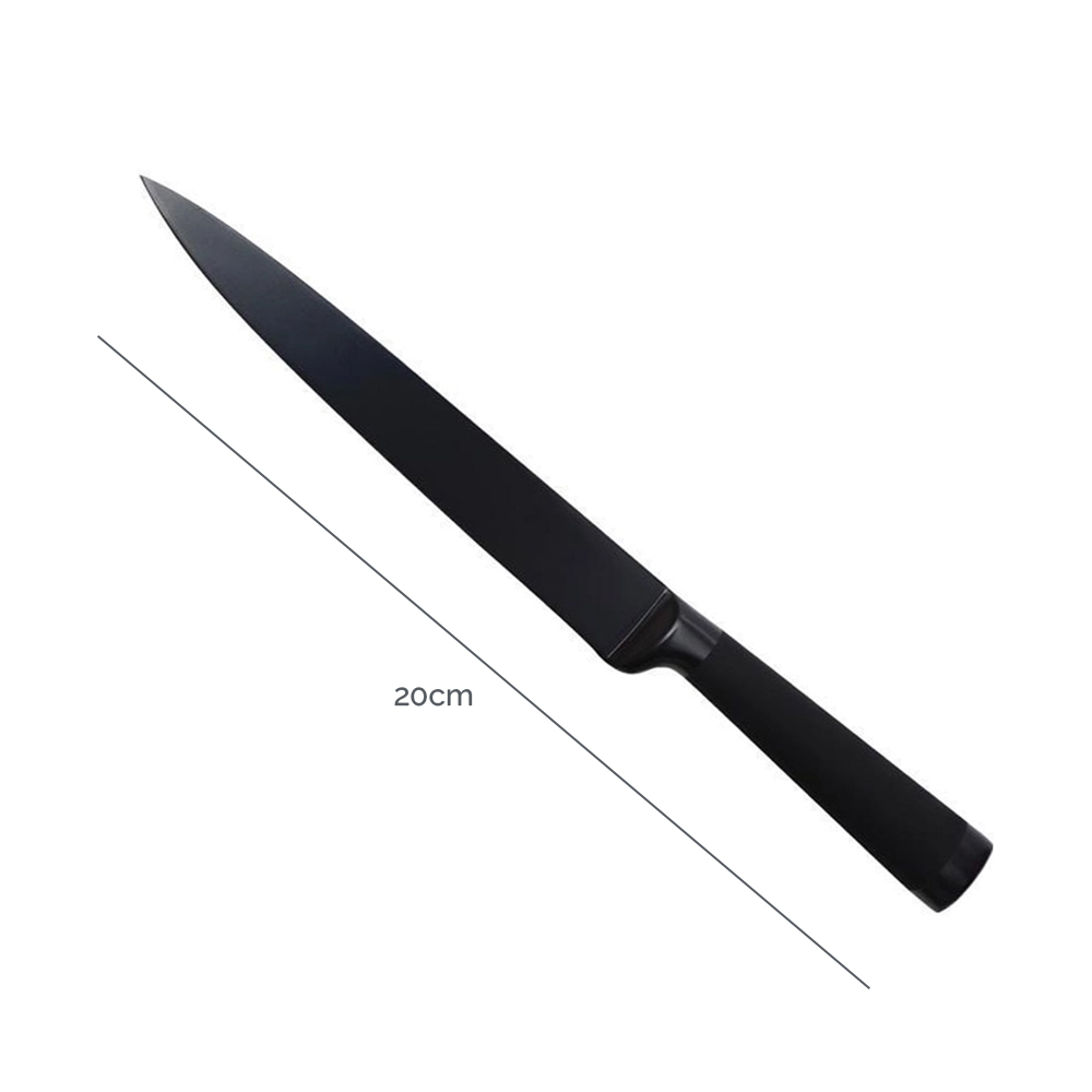 Bergner - Cuchillo Santoku 20cm en Acero Inoxidable Black Blade - BG-8775
