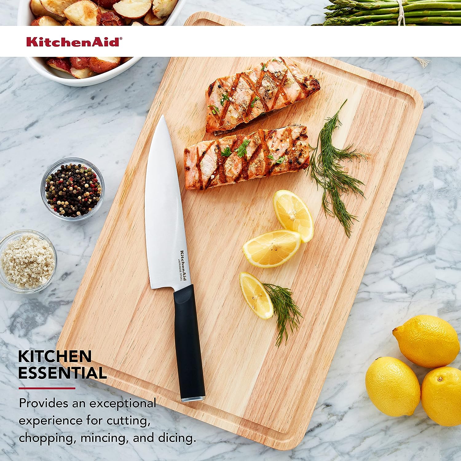 KitchenAid - Tabla de Madera para Picar 12" x 18" - KE703ROSA