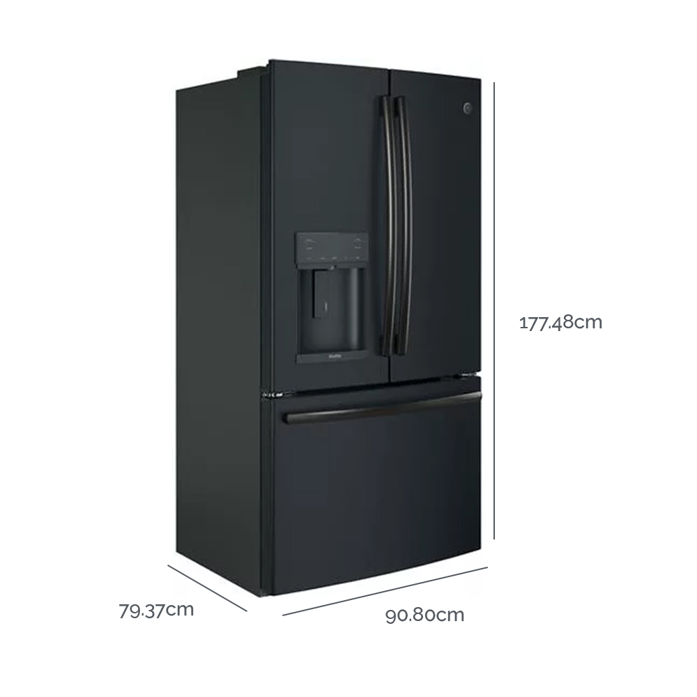 GE Profile - Refrigeradora 22.1 PCU con French Door 36" - PYE22KELDSUS