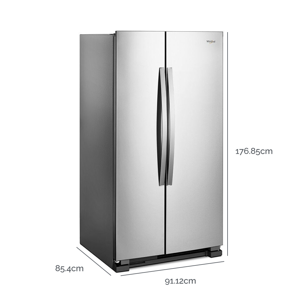 Whirlpool - Refrigeradora 25 PCU Side-by-Side de 2 puertas - WD5600S