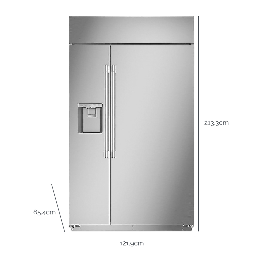 G.E. Monogram - Refrigeradora 28,8PCU Side-By-Side - ZISS480DNSSUS
